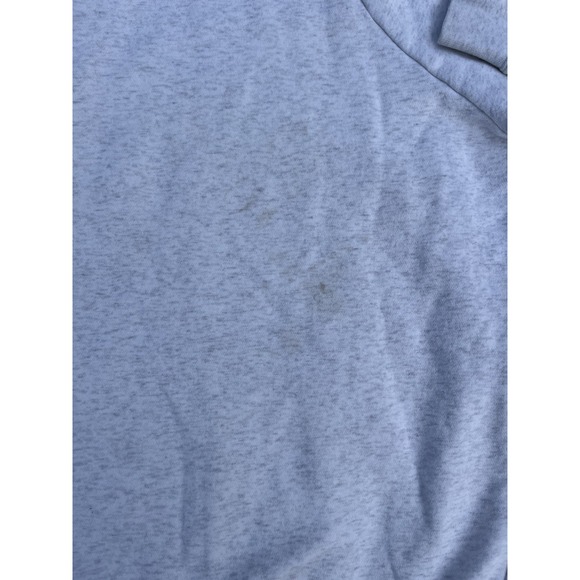 Men's Nike Heather Gray Black Swoosh Logo Pullover Hoodie Sweatshirt Sz M 90's - Picture 7 of 13